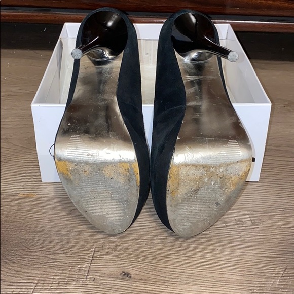 Steve Madden Caryssa Black Suede Heels Size 7.5 - Picture 5 of 5